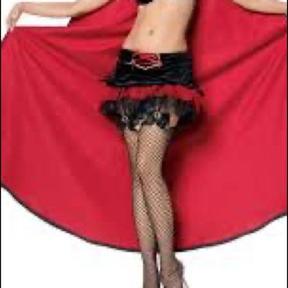 Leg Avenue Vampire Queen Cape, Skirt, Collar and hat Halloween Costume S/M - Picture 3 of 5